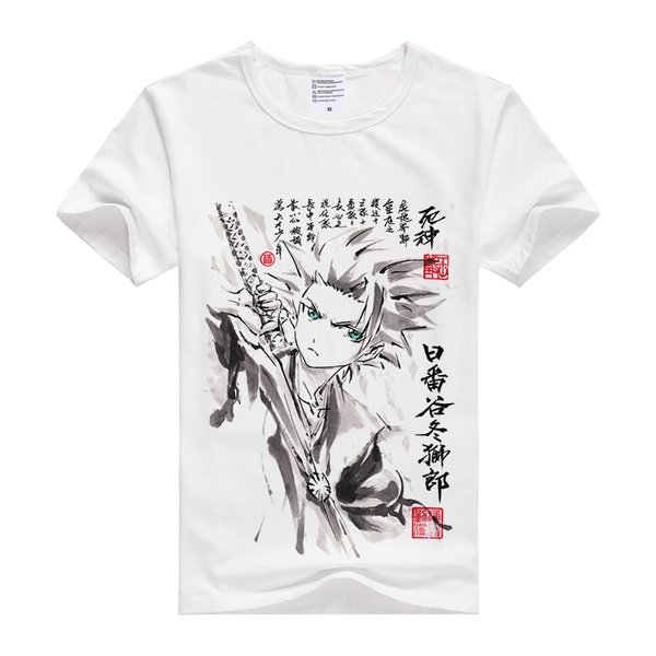 Bleach White Ichigo Shirt  Bleach Anime Tshirt Ichigo  Anime Manga Bleach  Shirt  Tshirts  Aliexpress
