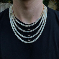 small diamond chain mens