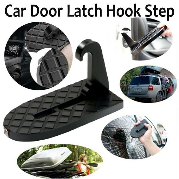 Folding Car Door Latch Hook Step Mini Foot Pedal Ladder for Jeep SUV Truck Roof 
