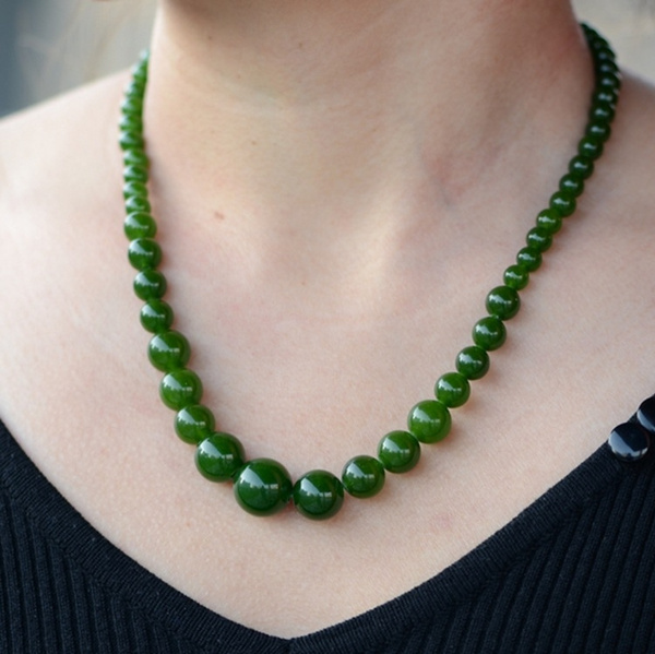 Real jade necklace on sale price