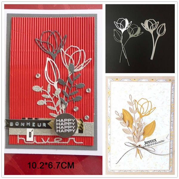 New craft metal cutting dies cut die New Lotus Scrapbook paper craft