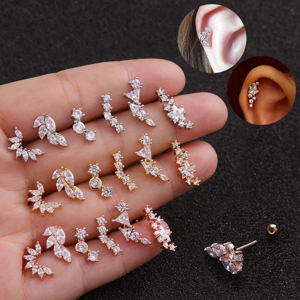 Cartilage Earrings  Tragus Daith Helix Piercing Jewelry  AMYO Jewelry