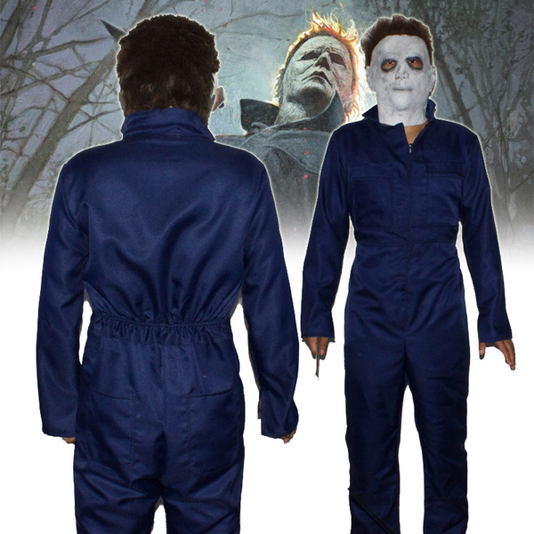 Horror Movie Halloween Michael Myers Jumpsuit Uniform Cosplay Costume ...