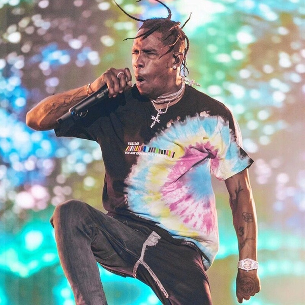 Travis scott tie dye sales shirt astroworld