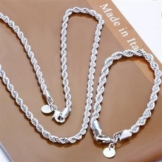 925silverjewelryset, Sterling Silver Jewelry, Fashion, necklacebracelet