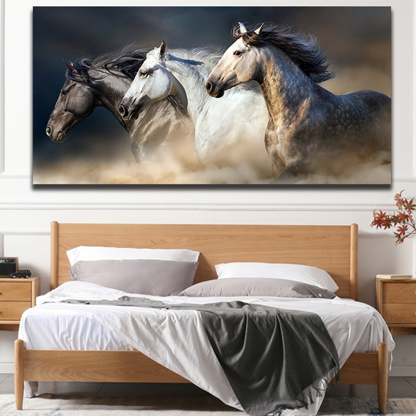Running Horse Painting Wall Poster Art Modern Decorative Paint Unframed 11010#@~