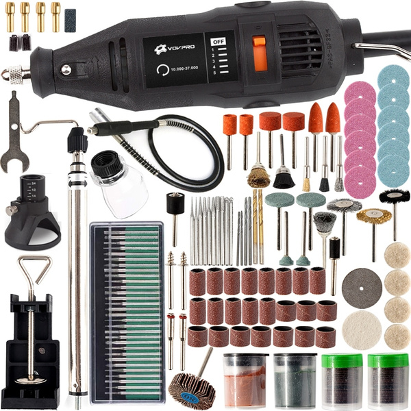140PC Power Rotary Tool Mini Drill Accessorie for Dremel Flexible