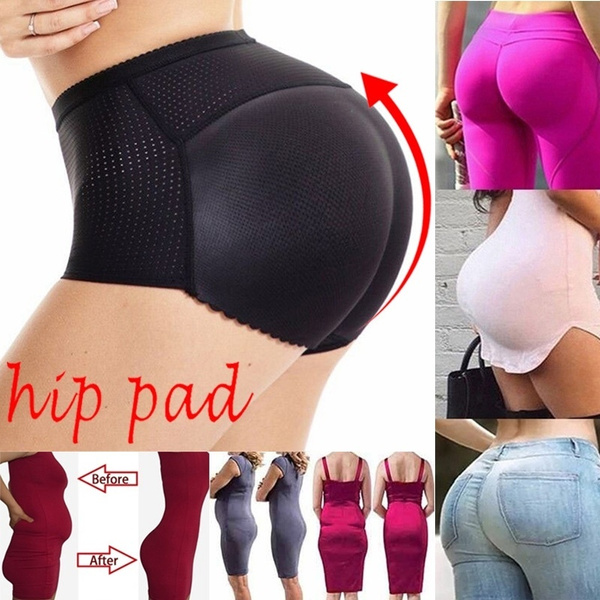 Fashion Seamless Women Body Shaper Slimming Shapewear Hip Enhancer Booty  Pad Lifter Pant Underwear