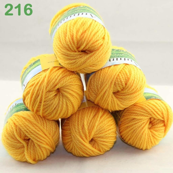 50grams/ball Yarn Wool Thick Yarn Soft and Bulky Yarn for Knitting