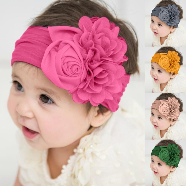 Todder Infant Kids Girl Headband Flower Elasticband Hair Band Headwear Accessory 