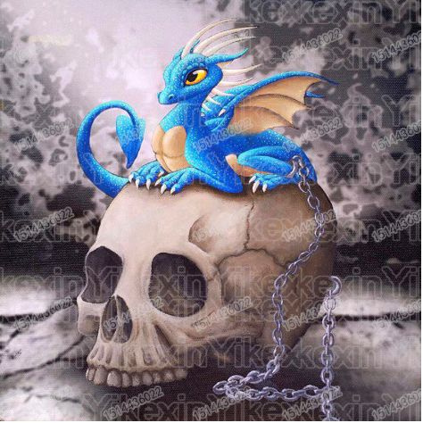 5D Diamant Malerei Set – Drachen Schädel, Full Drill, 30x40 Cm, Mit Werkzeug 5D Diamant Malerei Set – Drachen Schädel, Full Drill, 30x40 Cm, Mit Werkzeug