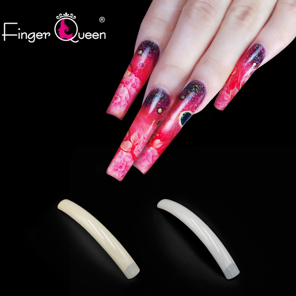 Fingerqueen 100pcs With Retail Box Fake Nails Fashion Sexy Long Ballerina French Acrylic Nail Tips Square Head False Nails Tips Fq040 Wish