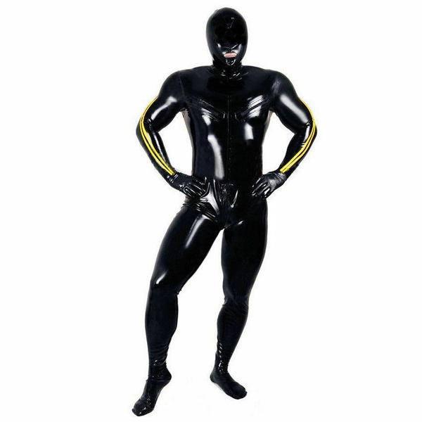 black latex suit men