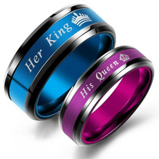 Steel, wedding ring, hisqueen, herkingring