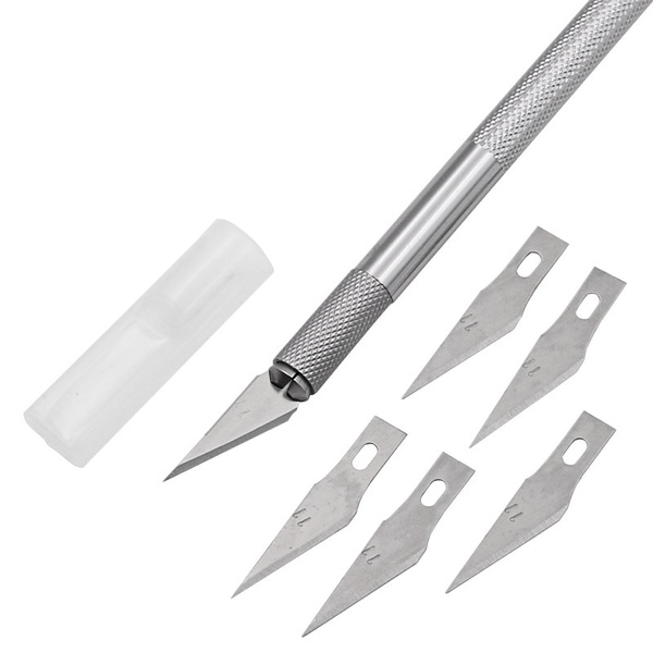 Sculpting Gum Paste Carving Baking Pastry Tools 6pcs Blades Knife