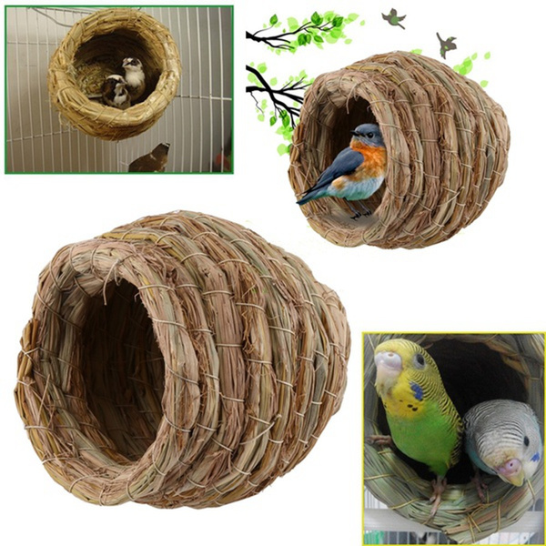 View of Handmade Parrot Pet Supplies Bird House Parrot Cages Accessories Bird ...