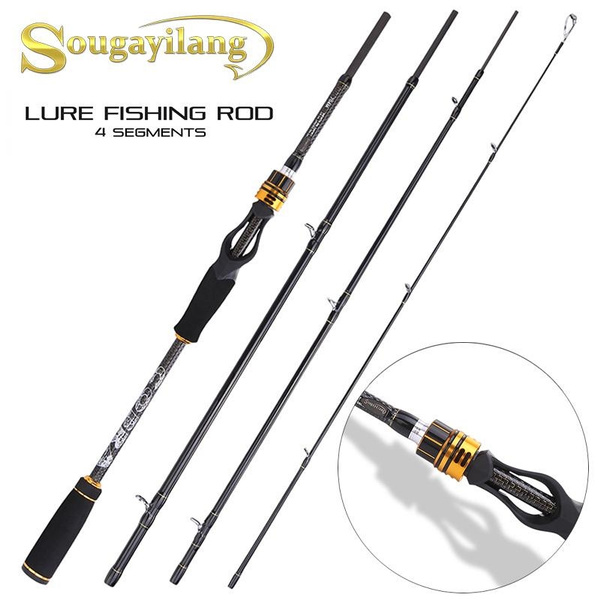 Casting Fishing Rod 24 Ton Carbon Fiber Line Guides Serpentine Reel Seat  Ultralight Pole