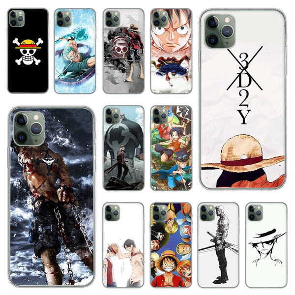 Anime One Piece Phone Case Luffy TPU Covers for IPhone 11 Pro Max 8 Plus 7 Plus 6S 5S SE Plus X XS MAX XR Coque Concha and Samsung Galaxy S6 Edge S7 ...