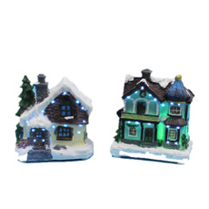 Fiber, led, christmasvillagehouse, house