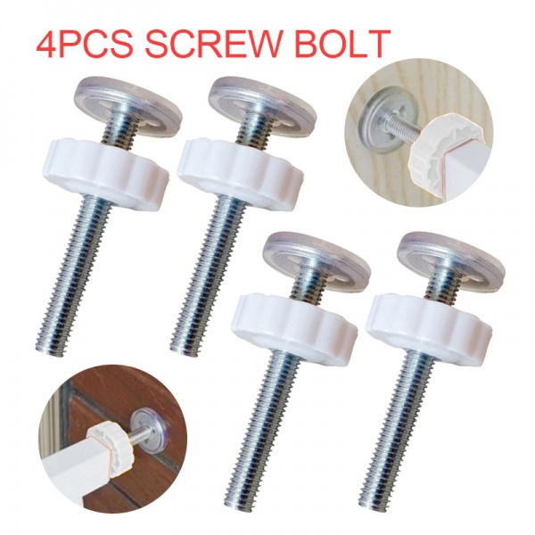 safety gate screw adjuster with locking nut