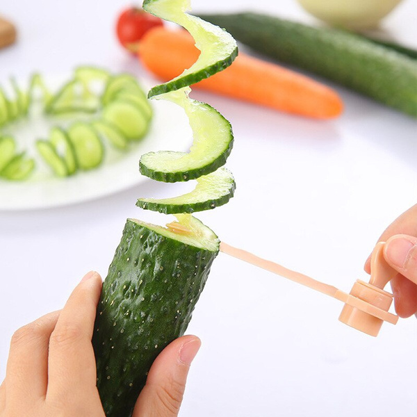 Vegetables Spiral Knife Carving Tool Potato Carrot Cucumber Salad