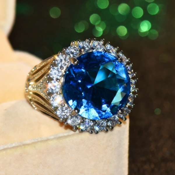 Big blue clearance stone ring