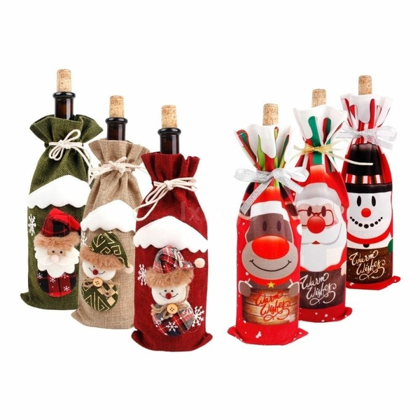 cheap christmas bottle bags