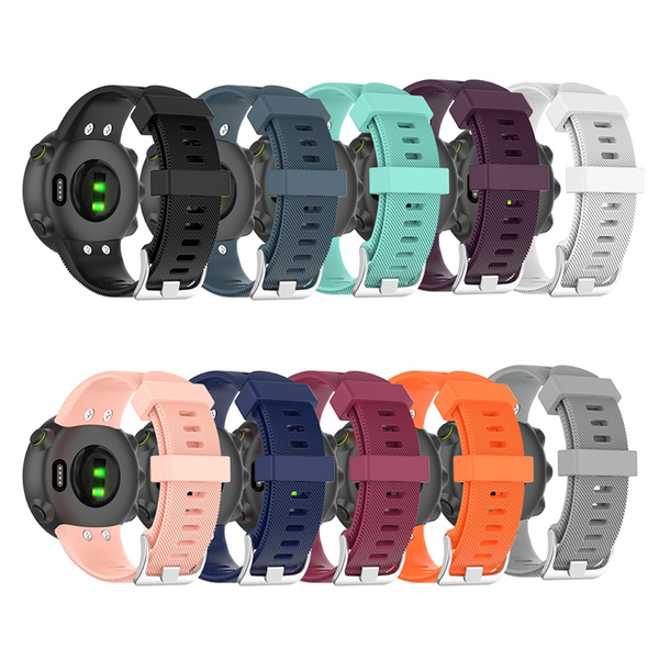 Disscool Replacement Wrist Bands for Garmin Forerunner 45/45S,Soft Silicone Wrist Strap for Garmin Forerunner 45/45S