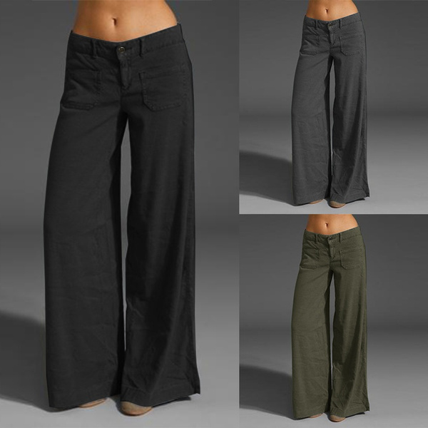 Low waist palazzo pants Clearance