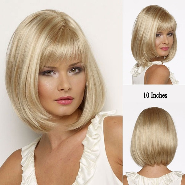 Ladies Long Blonde Straight Hair Wig Fashion Fancy Dress Party Cosplay Costume 