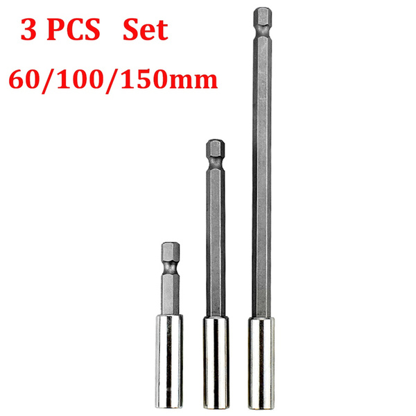Release Extension Rod Magnetic Screwdriver Bits Hex Shank Drill Bit Power Tool 