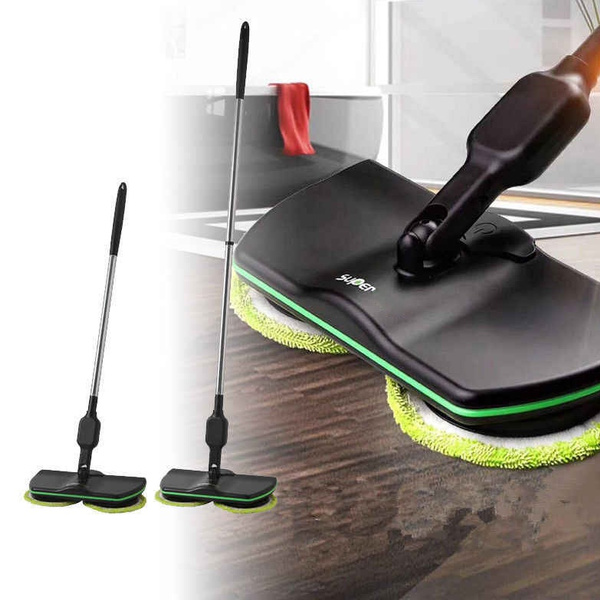 Inwoner Kelder toernooi Wireless Rechargeable Electric Mop Mops 360 ° Rotating Magic Easy  Microfiber Cleaning BroomPads Spin Powered Floor | Wish