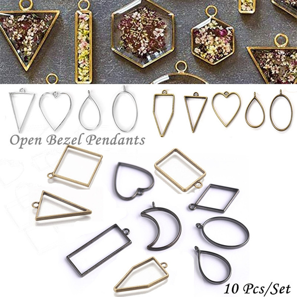 Epoxy Resin Making Jewelry, Epoxy Resin Frame Pendants