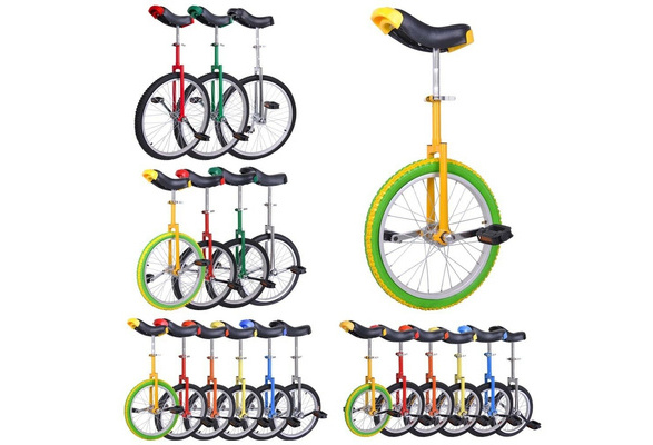Details about   16" Unicycle Wheel Balance Uni Cycle Adjustable Fun Bike Fitness Circus Cycling 
