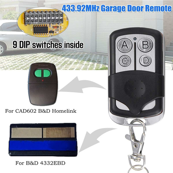 12v 433 92mhz Garage Door Remote, 9 Dip Switch Garage Door Opener