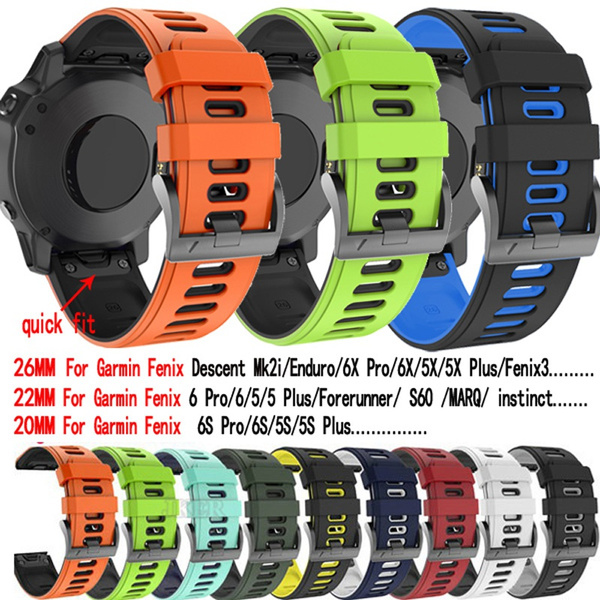 Für Garmin Fenix 5 6 5X 6X 5S 6S Pro Quickfit Silikon Armband Armband 20/22/26mm Für Garmin Fenix 5 6 5X 6X 5S 6S Pro Quickfit Silikon Armband Armband 20/22/26mm