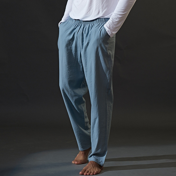 Loose Men's Home Casual Lounge Ice Silk Breathable Long Pants Underwear
