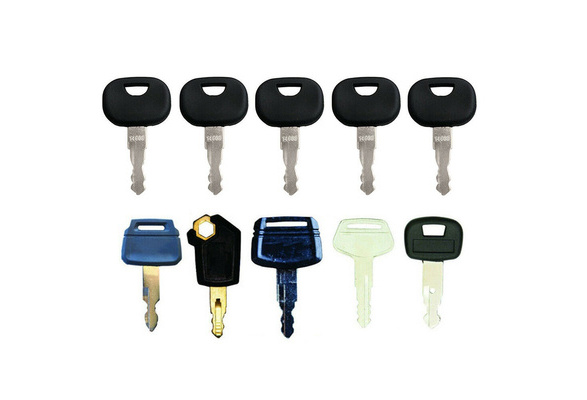 10x Bagger Schlüssel für Caterpillar Hitachi Kobelco Komatsu Kubota 14603 Key DE