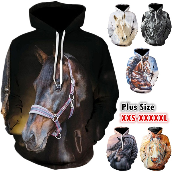 3d 2025 horse hoodie