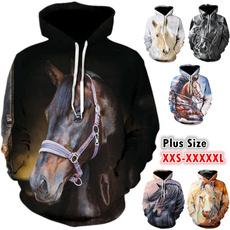 hoodiesformen, horse, Casual Hoodie, Animal
