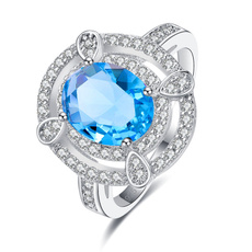 wedding ring, Cocktail, Sterling Silver Ring, Mystic