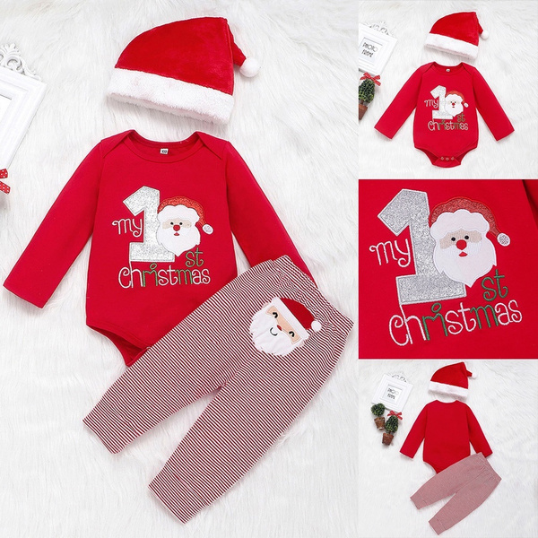 baby my first christmas outfit