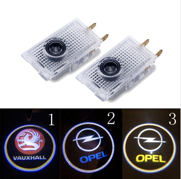 1 Pair OPEL LOGO Led Ghost Shadow Light LED Car Logo Projector Auto  Decorative Accessories Emblem Welcome Door Lights for Opel Insignia