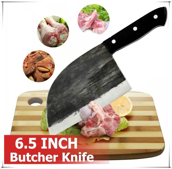 Handmade Chinese Cleaver Meat Vegetables Home Butcher Chopping Tool Kitchen  Knife