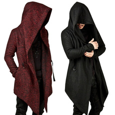 Goth, hooded, Outerwear, Long Coat