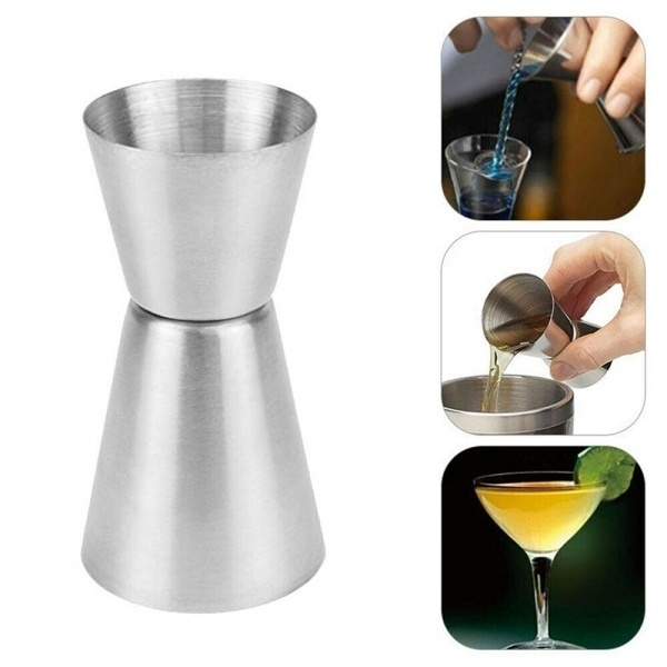 Cocktail Jigger Stainless Steel Measuring Cup Jigger Double Spirit