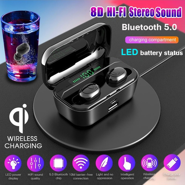 LED Wireless Bluetooth Headphones Power Display TWS Bluetooth Earphones