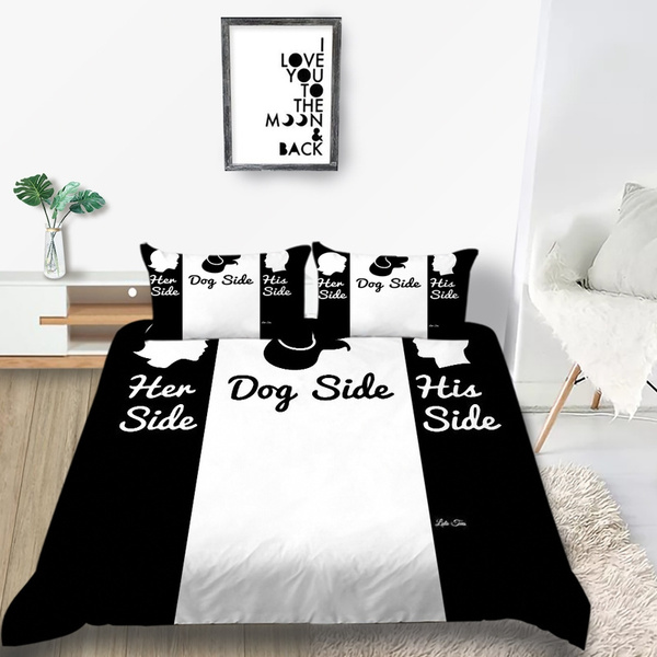 dog side duvet cover