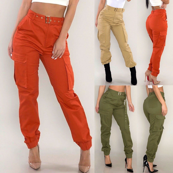 red combat trousers
