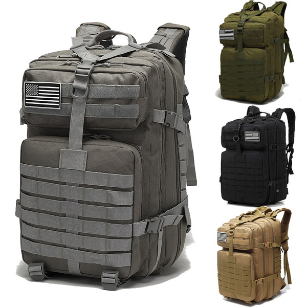 Military Tactical Assault Pack Backpack Army Molle Waterproof Out Bag 